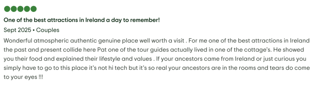 Doagh Famine village review